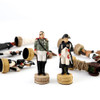 Chess Set Luxury Child Intelligence Game Historic Theme of Russian France a War Chess Sets  Only Chess pieces