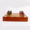 Resin doll chess game Russian Mongolia War theme chess set Chinchakhan