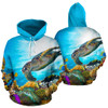 TURTLE ALL OVER HOODIE PF163