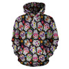 Multi-Colored Skull All Over Hoodie PF207