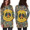 Peace Mandala Hoodie Dress
