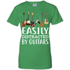 Easily Distracter By Guitar Tshirt