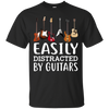 Easily Distracter By Guitar Tshirt