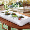 Inflatable Beer Table Pool Float Summer Water Party Air Mattress Ice Bucket Serving/Salad Bar Tray Food Drink Holder