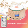 UNTCENT Music Box Full Color Lighting Base Bluetooth Speaker Rotating Top for Men Women Gifts