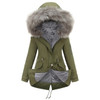 New Parkas Female Women Winter Coat Thickening Cotton Winter Jacket Womens black faux fur Outwear Parkas for Women Winter
