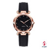 Ladies fashion Korean Rhinestone Rose Gold Quartz Watch Female Belt Watch Women's Watches Fashion Clock Watch Women Watches