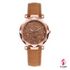 Ladies fashion Korean Rhinestone Rose Gold Quartz Watch Female Belt Watch Women's Watches Fashion Clock Watch Women Watches