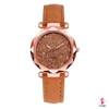 Ladies fashion Korean Rhinestone Rose Gold Quartz Watch Female Belt Watch Women's Watches Fashion Clock Watch Women Watches