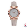 Ladies fashion Korean Rhinestone Rose Gold Quartz Watch Female Belt Watch Women's Watches Fashion Clock Watch Women Watches