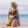 Plus Size Bikini Women Push Up Padded Hight Waist Bikini Set Swimwear Swimsuit Bathing Suit Beachwear Large Size Swimwear