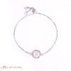 Colorful Rainbow Zircon 26 Letter Bracelet for Women adjustable initial Bracelet Femme Snake Chain Jewelry Christmas gifts