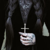 Cross Zipper Long Overcoat