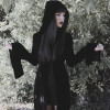 Cross Zipper Long Overcoat