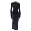 Cross Zipper Long Overcoat