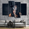 Skull Girl Canvas Painting