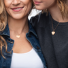 Mom! Queen of my Heart Engraved Heart Necklace