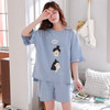 Womens Homewear Cute Cartoon Printed Pajamas Set Casual Short Sleeve T-Shirt Sleepwear Nightwear Set Summer Pyjama For Women Set Womens Homewear Cute Cartoon Printed Pajamas Set Casual Short Sleeve T-Shirt Sleepwear Nightwear Set Summer Pyjama For Women Set