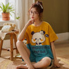 Womens Homewear Cute Cartoon Printed Pajamas Set Casual Short Sleeve T-Shirt Sleepwear Nightwear Set Summer Pyjama For Women Set Womens Homewear Cute Cartoon Printed Pajamas Set Casual Short Sleeve T-Shirt Sleepwear Nightwear Set Summer Pyjama For Women Set