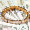 Men's Zircon Laddered Bracelet