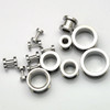 Men's Assorted Stretched Silver Earlobe Expander Earrings