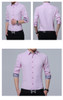 Men's Business Style Slim Fit Solid Square Collar Formal Shirt