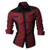 Men's Urban Style Long Sleeve Shirt w/ Zipped Pocket Design