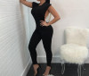 Women's Luxurious Jumpsuit w/ Pearl Chain Finish
