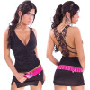 Women's Casual Hollow Out Embroidered V-Neck Top