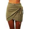 Women's High Waist Tie Up Irregular Vintage Wrap Skirt