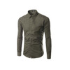 Men's Assorted Single Breasted Long Sleeve Solid Color Formal Shirt