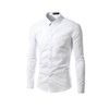 Men's Assorted Single Breasted Long Sleeve Solid Color Formal Shirt
