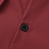 Men's Long Sleeve Formal Shirt w/ Outer Piece and Turn Down Collar