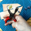 Junetree handmade DIY Leather Craft Tools Hole Punches Stitching Tool 2+4 tooth 4mm