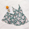 FallSweet Summer  Print Pajama Sets for Wome  Sleepwear  Girls Sleeveless Sexy Lingerie Two Piece Set