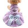 Polka Dot Dog Dress, Purple, XS-XL