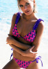 Pink Floral Drawstring Condole Belt 2-in-1 V-neck Swimwear