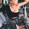 Black Plain Cut Out Asymmetric Shoulder Midriff T-Shirt