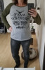 Women T-shirt Christmas Letter Print Mosaic Top Casual O-neck Raglan Long Sleeve T shirt
