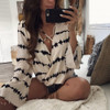 Casual Women Loose Long Sleeve Printed Tops Chiffon Casual Blouse Amazing Good