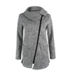 Women Autumn Winter Clothes Warm Fleece Jacket Slant Zipper Collared Coat Lady Clothing Female Jacket