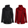 Women Autumn Winter Clothes Warm Fleece Jacket Slant Zipper Collared Coat Lady Clothing Female Jacket