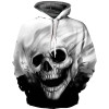 3D Hoodies Men Hooded Sweatshirts Melted Skull 3D Print Casual Pullovers Hoodie