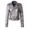 Women Autunm Winter Red Faux Leather Jackets Lady Bomber Motorcycle Cool Outerwear Coat