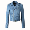 Women Autunm Winter Red Faux Leather Jackets Lady Bomber Motorcycle Cool Outerwear Coat