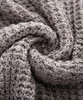 Casual Khaki Plain Irregular Polo Neck Pullover Sweater