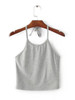 Casual Sweet Fantasy Open Back Halter Solid Color Top