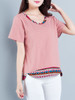Casual Round Neck Printed Short Sleeve T-Shirt Casual Round Neck Printed Short Sleeve T-Shirt