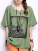 Casual Loose Round Neck Printed Short Sleeve T-Shirt Casual Loose Round Neck Printed Short Sleeve T-Shirt