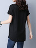 Casual V-Neck Basic Decorative Button Plain Blouse